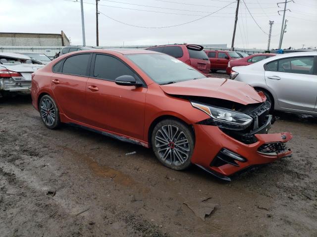 3KPF44AC2LE213817 - 2020 KIA FORTE GT ORANGE photo 4