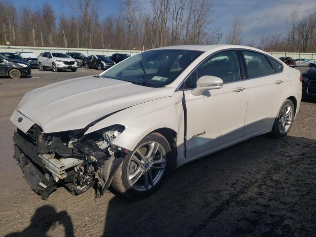 3FA6P0RU5FR134965 - 2015 FORD FUSION TITANIUM HEV WHITE photo 1