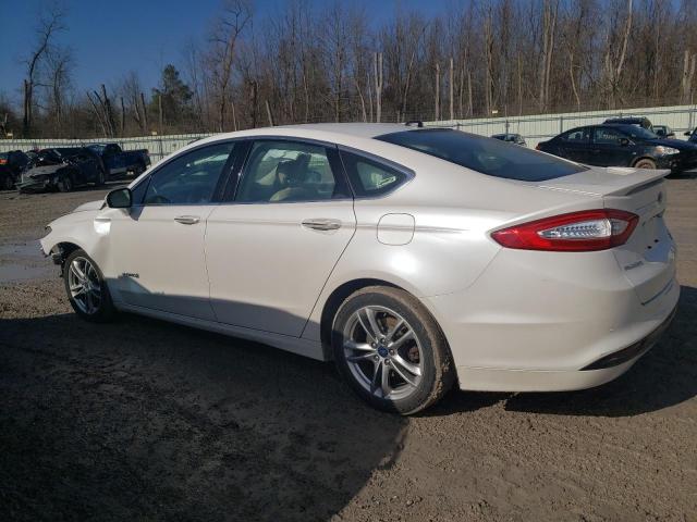 3FA6P0RU5FR134965 - 2015 FORD FUSION TITANIUM HEV WHITE photo 2