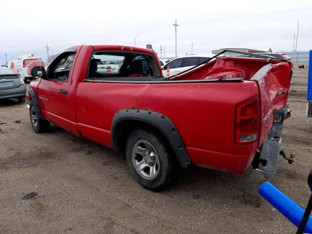 1D7HA16PX5J564398 - 2005 DODGE RAM 1500 ST RED photo 2