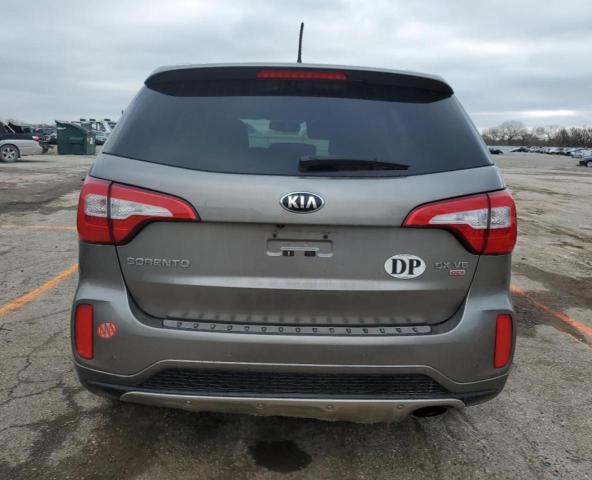 5XYKW4A79EG531824 - 2014 KIA SORENTO SX GRAY photo 6