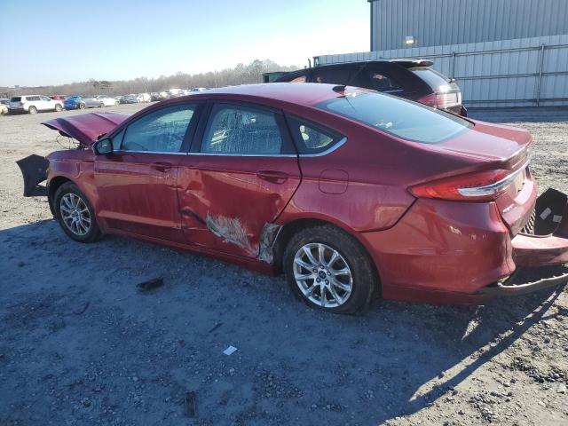 3FA6P0G70HR240398 - 2017 FORD FUSION S RED photo 2