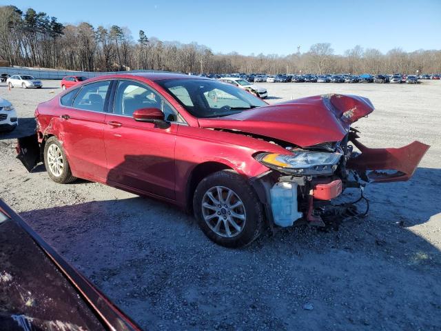 3FA6P0G70HR240398 - 2017 FORD FUSION S RED photo 4