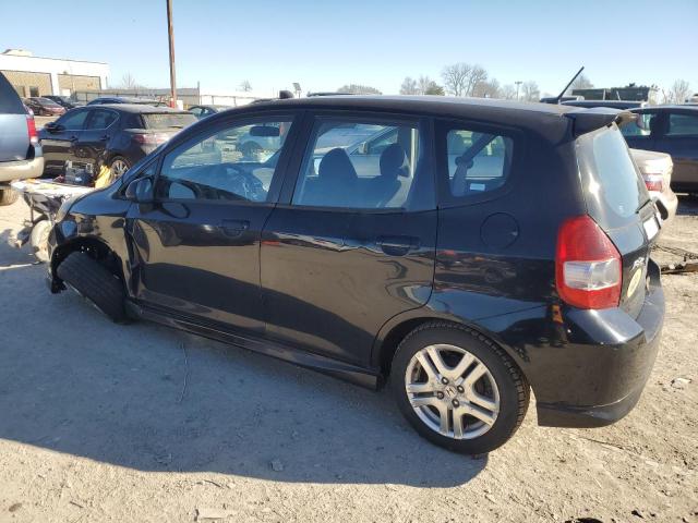 JHMGD38657S022540 - 2007 HONDA FIT S BLACK photo 2