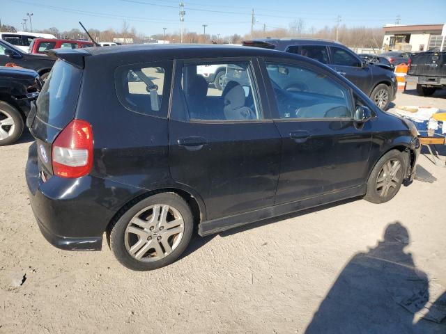 JHMGD38657S022540 - 2007 HONDA FIT S BLACK photo 3