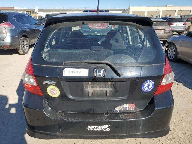 JHMGD38657S022540 - 2007 HONDA FIT S BLACK photo 6