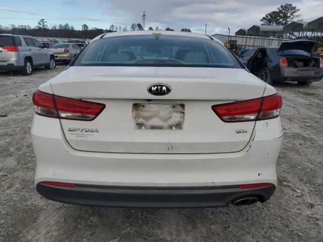 5XXGU4L34GG080458 - 2016 KIA OPTIMA EX WHITE photo 6