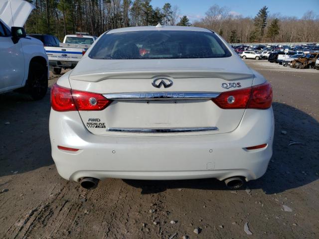 JN1FV7AR2GM450160 - 2016 INFINITI Q50 RED SPORT 400 WHITE photo 6