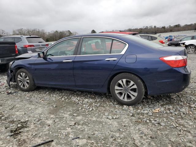 1HGCR2F3XDA175566 - 2013 HONDA ACCORD LX BLUE photo 2