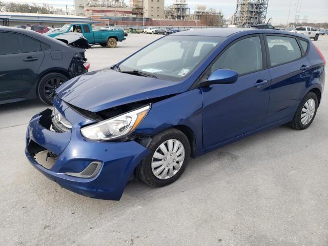 KMHCT5AE8GU267347 - 2016 HYUNDAI ACCENT SE BLUE photo 1