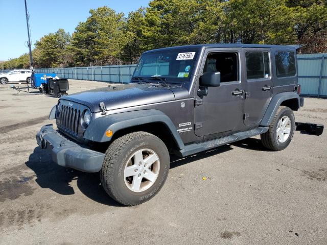 1C4BJWDG8GL238557 - 2016 JEEP WRANGLER U SPORT GRAY photo 1