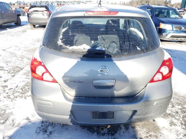 3N1BC13E18L427427 - 2008 NISSAN VERSA S GRAY photo 6