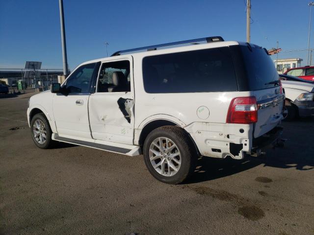 1FMJK1KT1HEA50010 - 2017 FORD EXPEDITION EL LIMITED WHITE photo 2