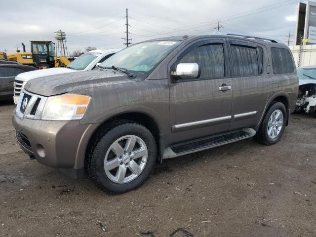 5N1BA0NEXDN613211 - 2013 NISSAN ARMADA PLATINUM BROWN photo 1