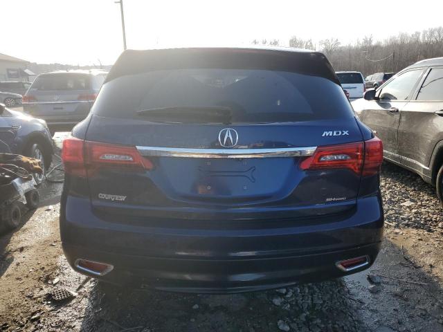 5FRYD4H44EB025822 - 2014 ACURA MDX TECHNOLOGY BLUE photo 6