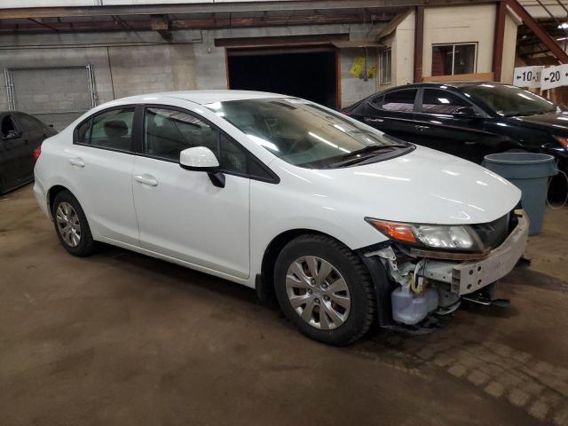 2HGFB2F4XCH105687 - 2012 HONDA CIVIC LX WHITE photo 4