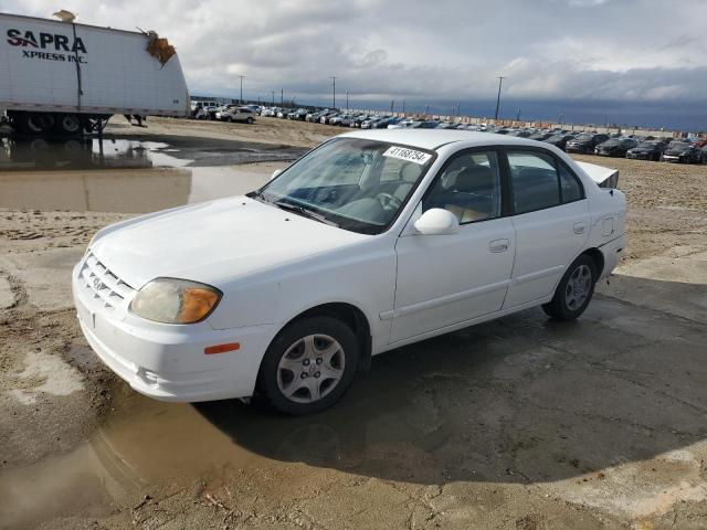 KMHCG45C95U592321 - 2005 HYUNDAI ACCENT GL WHITE photo 1