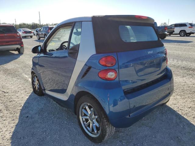 WMEEK31X58K084444 - 2008 SMART FORTWO PASSION BLUE photo 2