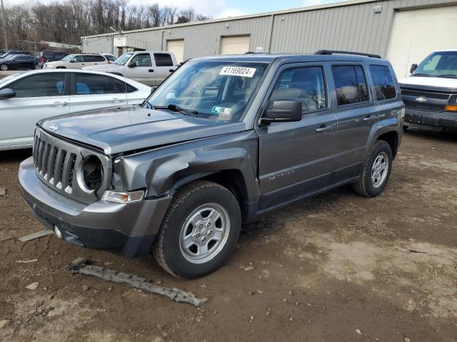 1C4NJPBAXDD264536 - 2013 JEEP PATRIOT SPORT GRAY photo 1