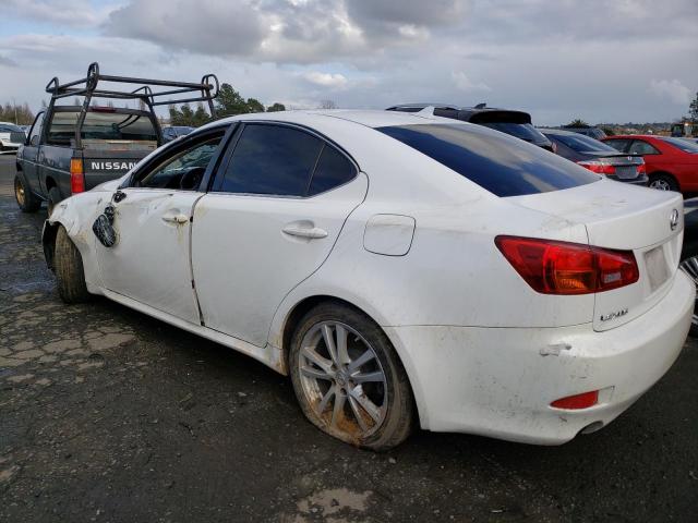 JTHBK262475044649 - 2007 LEXUS IS 250 WHITE photo 2