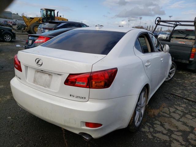 JTHBK262475044649 - 2007 LEXUS IS 250 WHITE photo 3