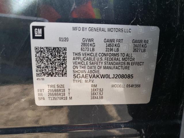 5GAEVAKW0LJ208085 - 2020 BUICK ENCLAVE ESSENCE 石墨色 照片 13