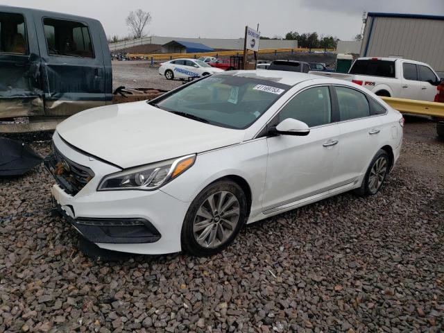 5NPE34AFXFH241549 - 2015 HYUNDAI SONATA SPORT WHITE photo 1