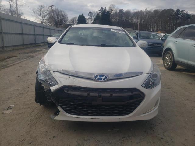 KMHEC4A46BA004858 - 2011 HYUNDAI SONATA HYBRID WHITE photo 5