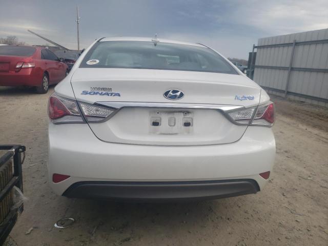 KMHEC4A46BA004858 - 2011 HYUNDAI SONATA HYBRID WHITE photo 6