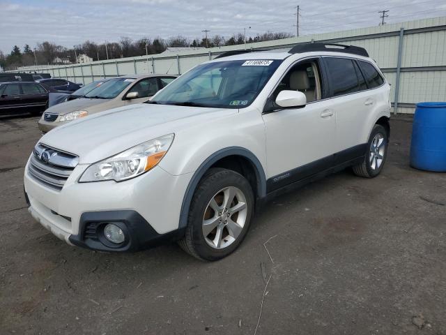 4S4BRBKC7D3297642 - 2013 SUBARU OUTBACK 2.5I LIMITED WHITE photo 1