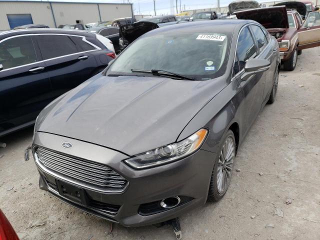 3FA6P0K92ER164882 - 2014 FORD FUSION TITANIUM GRAY photo 5