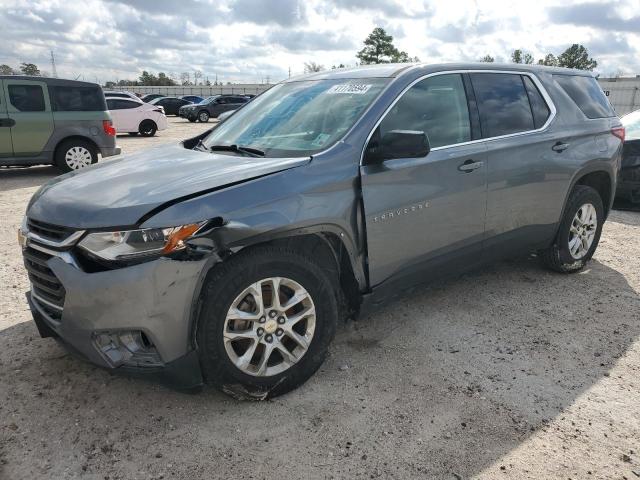 1GNERFKW3KJ265421 - 2019 CHEVROLET TRAVERSE LS GRAY photo 1