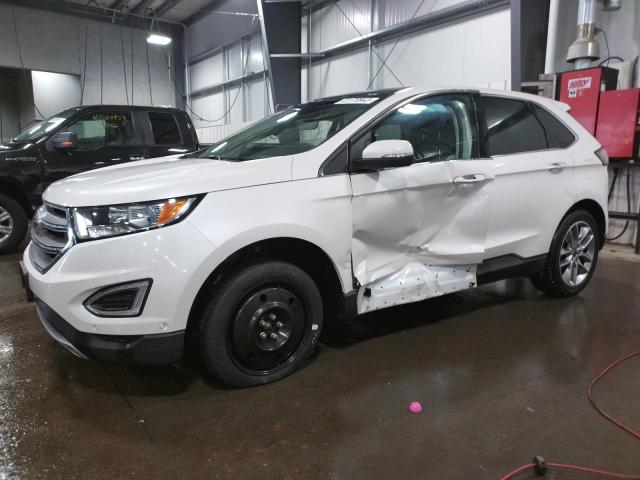 2FMPK4K89FBB92220 - 2015 FORD EDGE TITANIUM WHITE photo 1