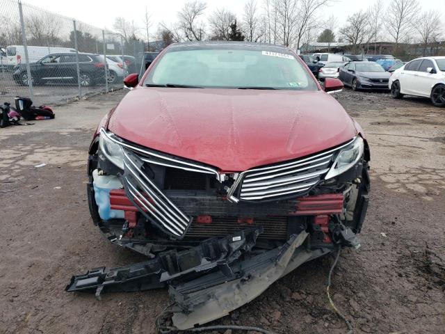 3LN6L2G95ER814150 - 2014 LINCOLN MKZ MAROON photo 5