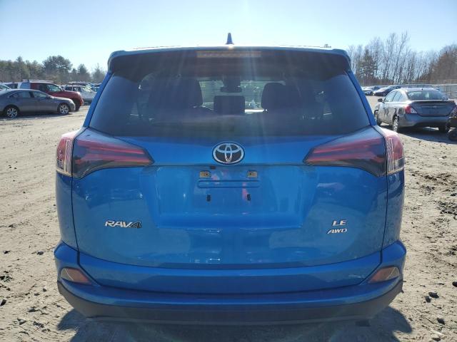 JTMBFREV2JJ216539 - 2018 TOYOTA RAV4 LE BLUE photo 6