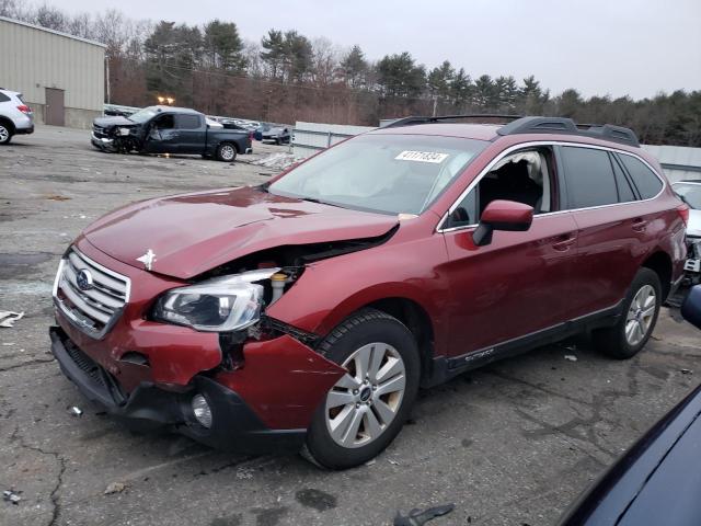 4S4BSACC1H3366649 - 2017 SUBARU OUTBACK 2.5I PREMIUM RED photo 1