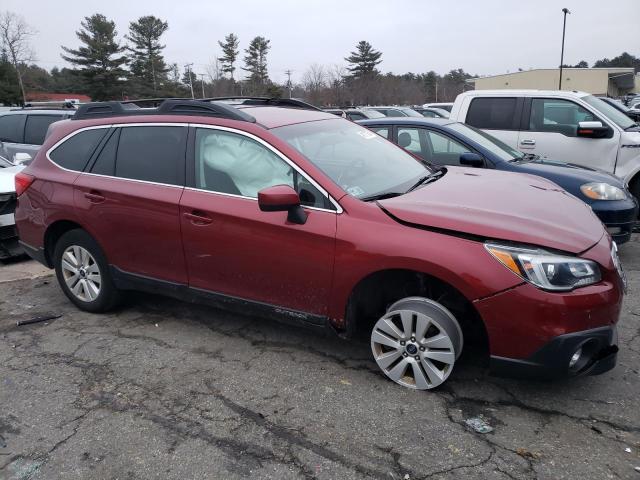 4S4BSACC1H3366649 - 2017 SUBARU OUTBACK 2.5I PREMIUM RED photo 4