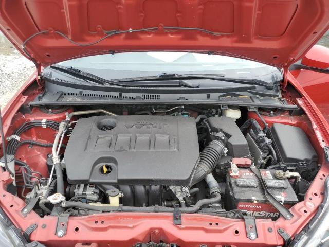 5YFBURHE1KP861570 - 2019 TOYOTA COROLLA L RED photo 11