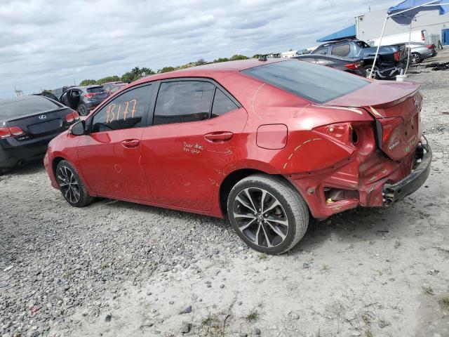 5YFBURHE1KP861570 - 2019 TOYOTA COROLLA L RED photo 2