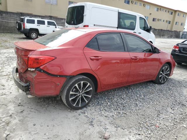 5YFBURHE1KP861570 - 2019 TOYOTA COROLLA L RED photo 3