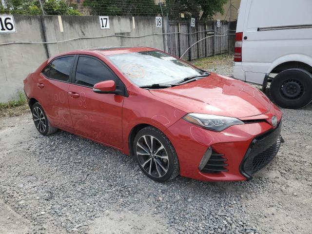 5YFBURHE1KP861570 - 2019 TOYOTA COROLLA L RED photo 4