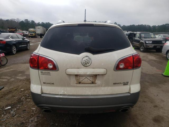 5GALRBED8AJ116764 - 2010 BUICK ENCLAVE CXL WHITE photo 6