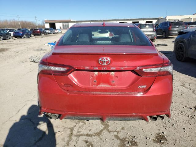 4T1B61HK6KU284051 - 2019 TOYOTA CAMRY XSE RED photo 6