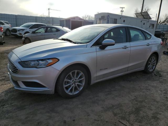 3FA6P0LU7HR358444 - 2017 FORD FUSION SE HYBRID SILVER photo 1