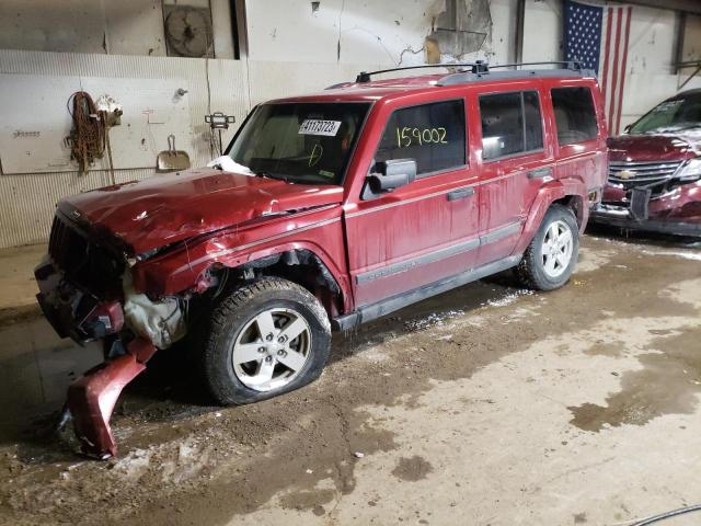 1J8HG48KX6C173892 - 2006 JEEP COMMANDER RED photo 1