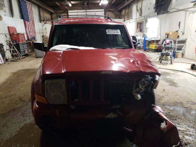 1J8HG48KX6C173892 - 2006 JEEP COMMANDER RED photo 5