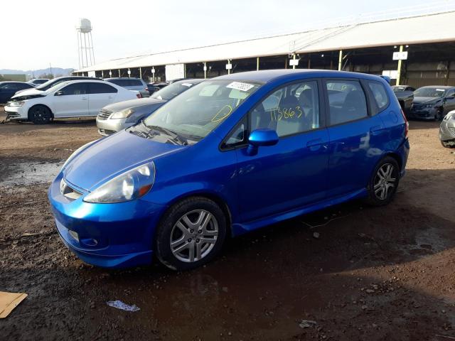 JHMGD38677S039680 - 2007 HONDA FIT S 蓝色 照片 1