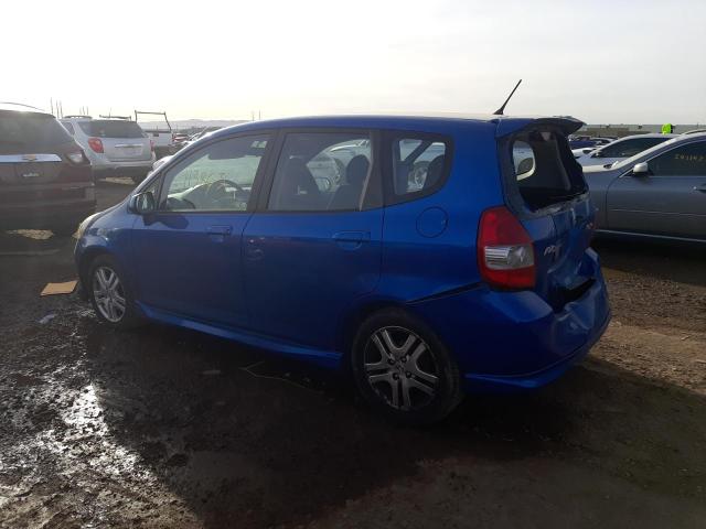 JHMGD38677S039680 - 2007 HONDA FIT S 蓝色 照片 2