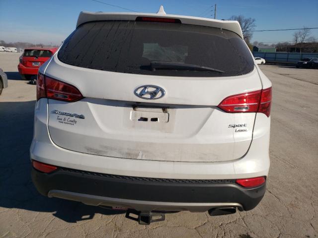 5XYZUDLB4EG164255 - 2014 HYUNDAI SANTA FE S WHITE photo 6