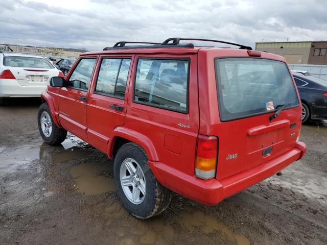 1J4FF58S11L587444 - 2001 JEEP CHEROKEE CLASSIC RED photo 2